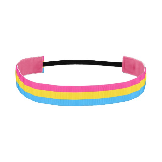 Pansexuality Pride flag Athletic Headband (Front)