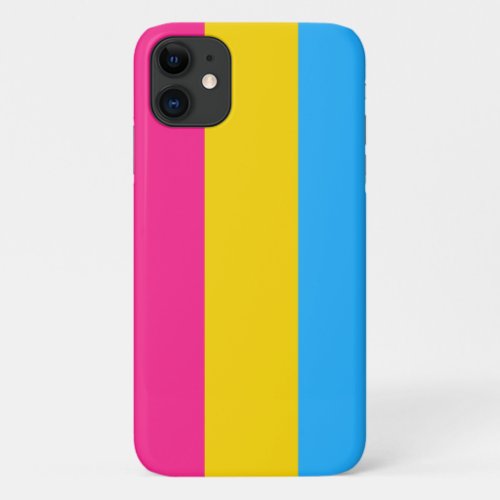 Pansexuality pride flag iPhone 11 case