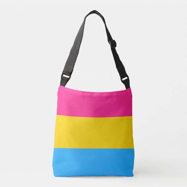 Pansexuality pride flag crossbody bag (Front)