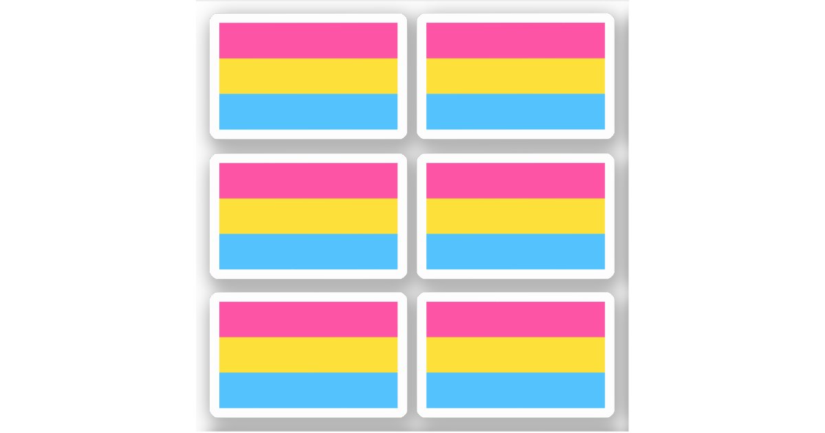 Pansexuality Pride Flag Sticker Zazzle