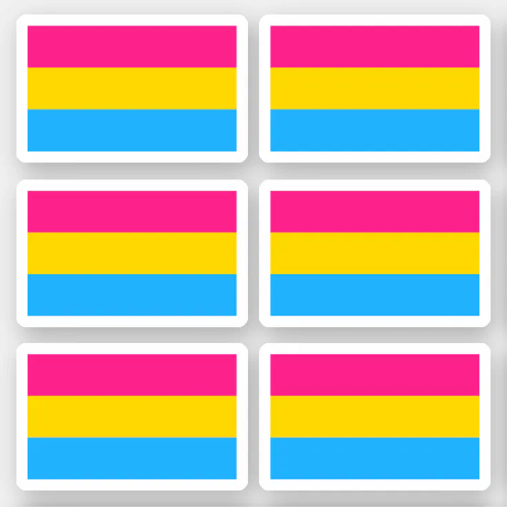 Pansexuality Pride Flag Sticker Zazzle 9271