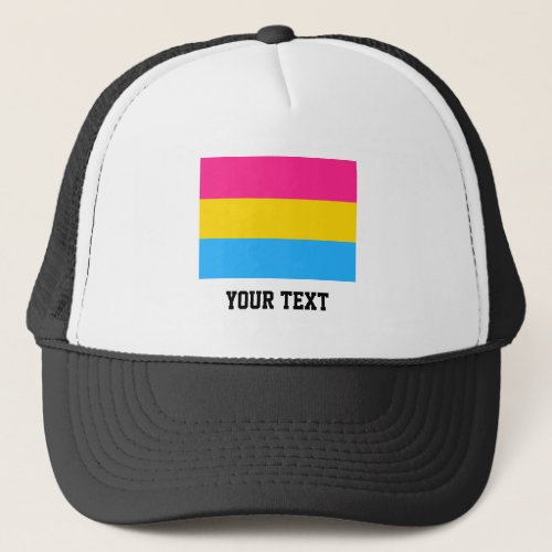 Pansexuality pride flag trucker hat