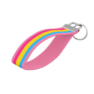 Pansexuality Pride flag Wrist Keychain