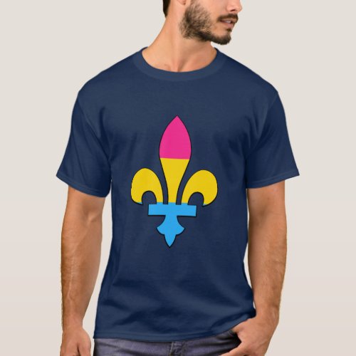Pansexuality pride fleur_de_lis T_Shirt