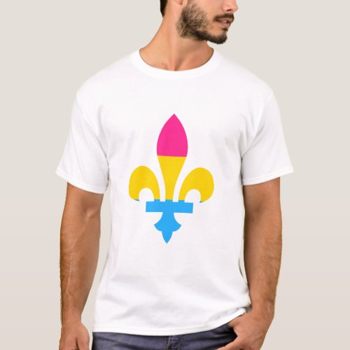Pansexuality pride fleur_de_lis T_Shirt