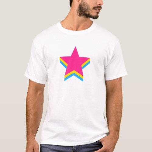 Pansexuality pride stars T_Shirt