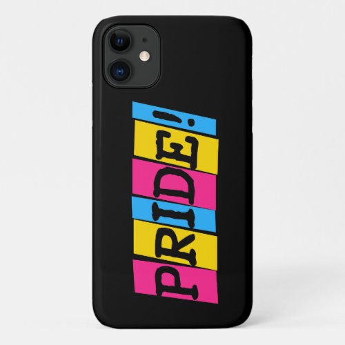 Pansexuality Pride text iPhone 11 Case