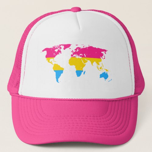 Pansexuality pride world map map Hat