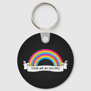 Pansexuality rainbow pride Keychain
