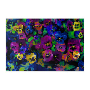 Pansies [Abstract 2] Multi-sizes  Acrylic Print