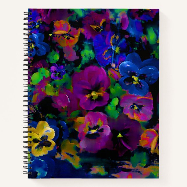 "Pansies" [abstract 2] Notebook (Front)