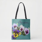 Pansies all-over bag