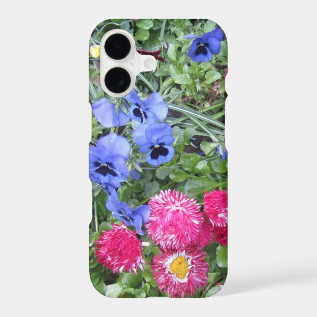 Pansies and Daisies iPhone Case (Back)