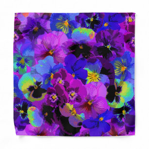 Pansies Bandana