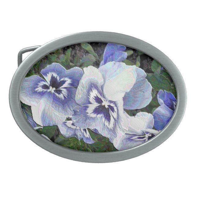 PANSIES BELT BUCKLE (Front)