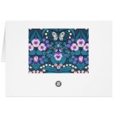 Pansies, birds and butterflies (Back Horizontal)