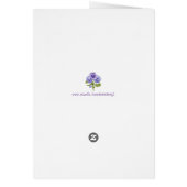 Pansies - Blank Card (Back)