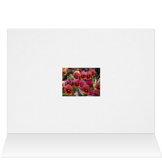 Pansies Card for you! (Inside Horizontal (Top))