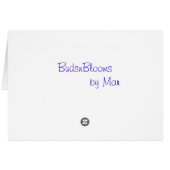 Pansies Cards (Back Horizontal)