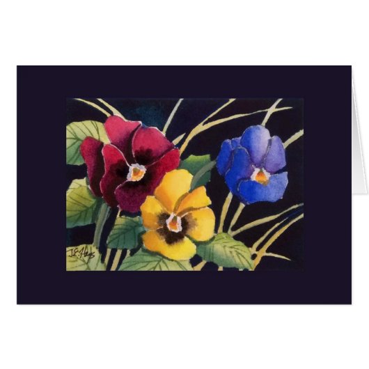 Pansies Cards (Front Horizontal)