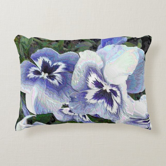 PANSIES DECORATIVE PILLOW (Front)