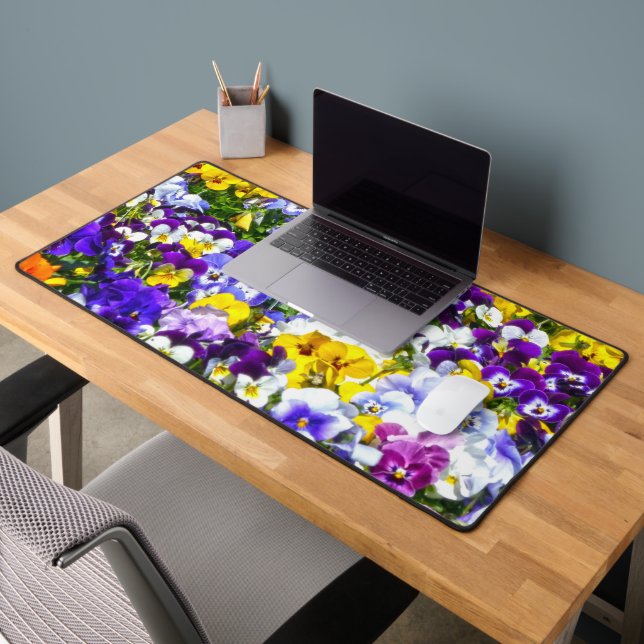 Pansies Desk Mat (Office 2)