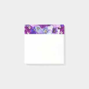 Monogram Purple Lilac Pink Bouquet Vintage Flowers Post-it Notes, Zazzle