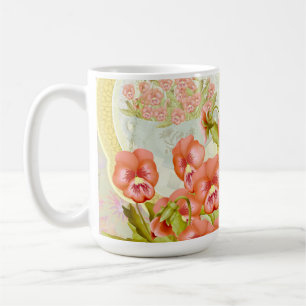 Pansies in a Bowl  Coffee Mug