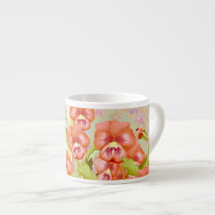 Pansies in a Bowl Espresso Cup