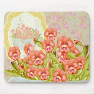 Pansies in a Bowl  Mouse Pad