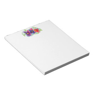 Pansies in Watercolor Notepad