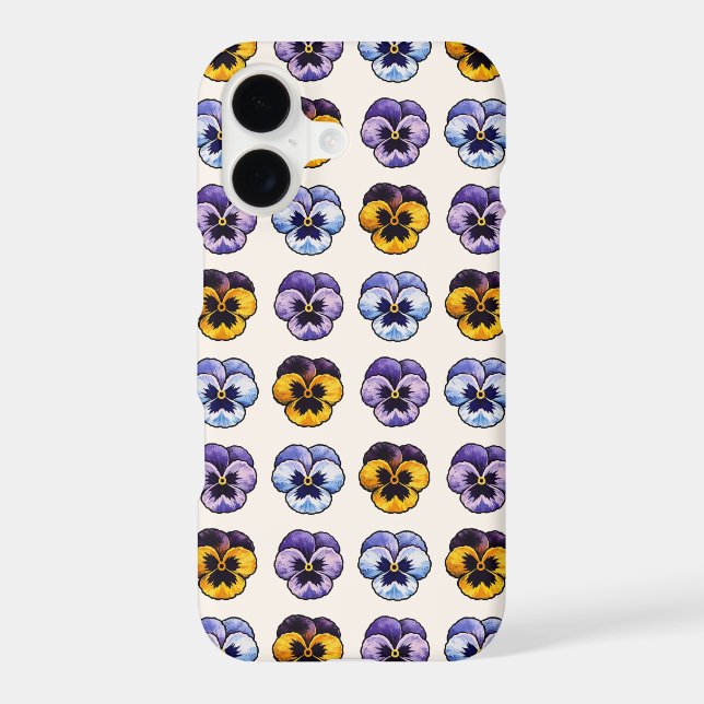 Pansies iPhone Case (Back)