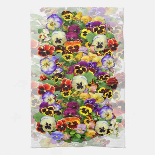 Pansies Kitchen Towel 4