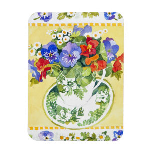 Pansies - nasturtiums 2013 magnet