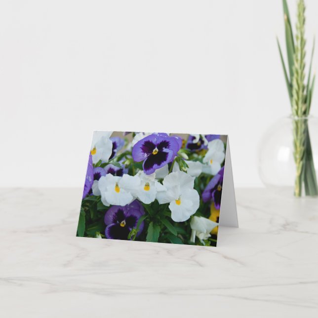 Pansies Note Card (Front)