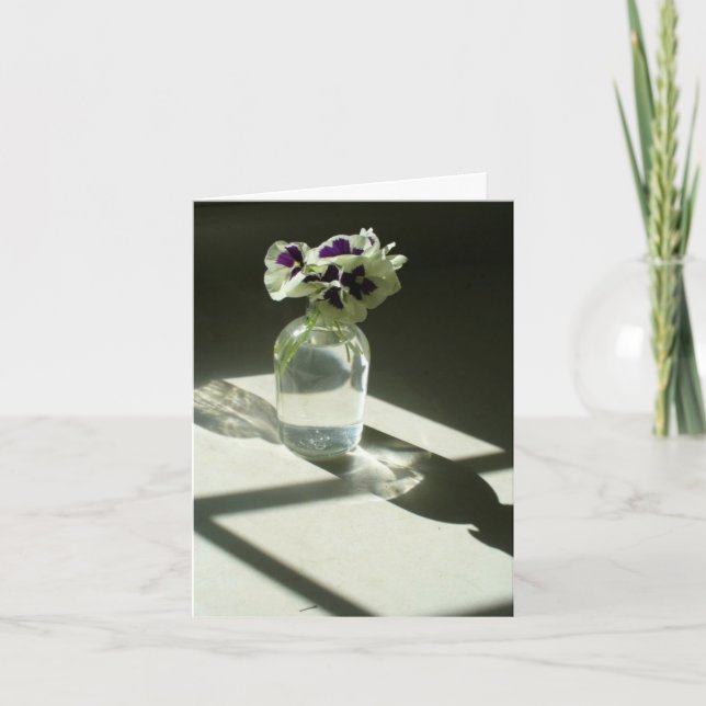 Pansies notecard (Front)