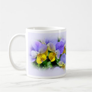Pansies - Purple and Yellow Coffee Mug