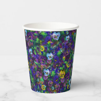 Pansies [purple] cups
