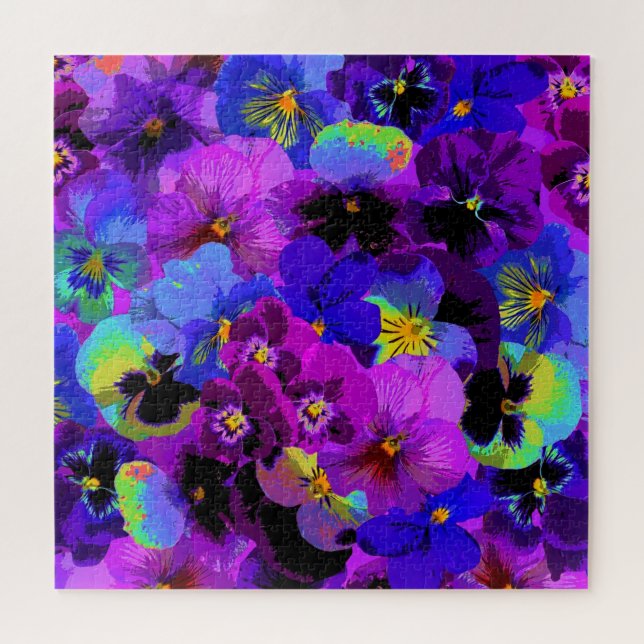 Pansies Puzzle (Horizontal)