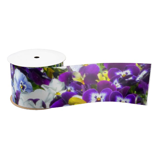 Pansies Ribbon (Spool)