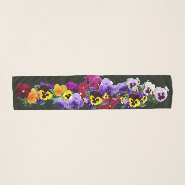 pansies scarf (Front (Horizontal))