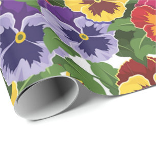 Pansies Wrapping Paper