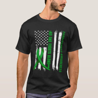 Panspandas Awareness Us Flag No One Fight Alone T-Shirt
