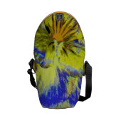 Pansy Abstract Messenger Bag (Back Open)
