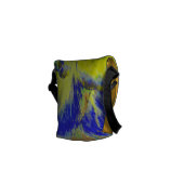 Pansy Abstract Messenger Bag (Back Right)