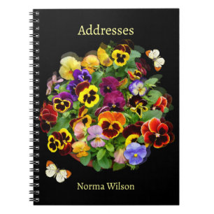 Pansy and Buterfly Address Book