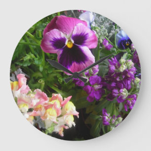 Pansy And Friends Wall Clock