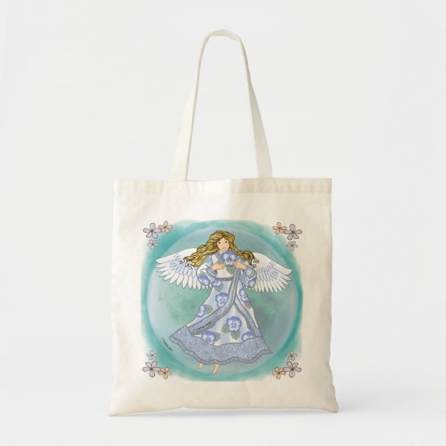 Pansy  Angel Tote Bag (Front)