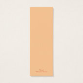 Pansy Bookmark (Back)