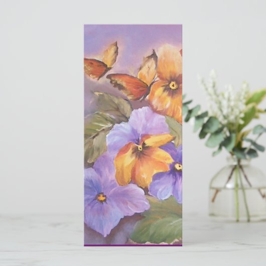 Pansy bookmark (Standing Front)